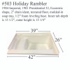 #503 Holiday Rambler Imperial RV fiberglass shower tub