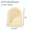 #930 Mini Winnie RV fiberglass gas filler neck surround