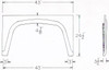 #713 Georgie Boy RV fiberglass single fender skirt