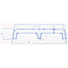 #33 Fleetwood RV fiberglass tandem fender skirt