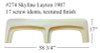 #274 Skyline RV fiberglass tandem fender skirt