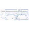 #432 Aljo RV fiberglass tandem fender skirt