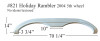 #821 Holiday Rambler RV fiberglass tandem fender skirts
