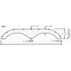#883 Aspen RV fiberglass tandem fender skirt