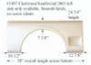 #1097 Fleetwood RV fiberglass single panel fender skirt