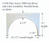 #1106 Fleetwood RV single fiberglass fender skirt