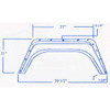 #8 Skyline RV fiberglass single fender skirt