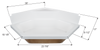 Fleetwood Neo Angle Shower Pan NSB9079