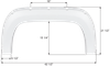 Fleetwood Single Fender Skirt FS8579