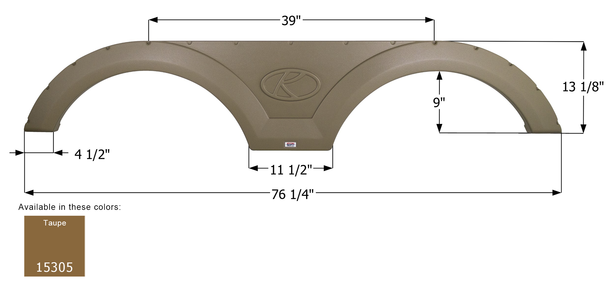Tandem Fender Skirts for Keystone Travel Trailers & Fifth Wheels - FS2293