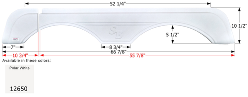 Sunnybrook Tandem Fender Skirt FS2650