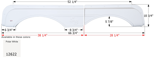 Sunnybrook Tandem Fender Skirt FS2622