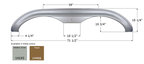 Holiday Rambler 5th Wheel Travel Trailer Fender Skirt  FS4193