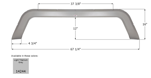 R-Vision Tandem Fender Skirt FS4244