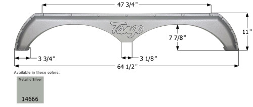 Pacific Coachworks Tandem Fender Skirt FS4666