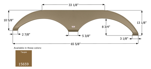 Forest River Tandem Axle Fender Skirt FS5658R