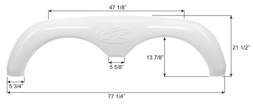 Open Range Tandem Fender Skirt FS8204