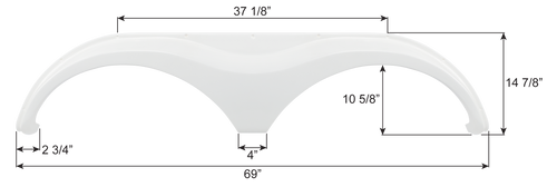 Evergreen Tandem Fender Skirt FS8142