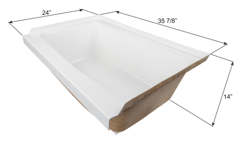 Cobra Bath Tub Left Hand Drain TU8513