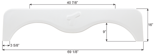 Fleetwood Tandem Fender Skirt FS8564
