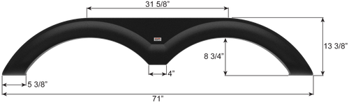 Forest River Tandem Fender Skirt FS9822