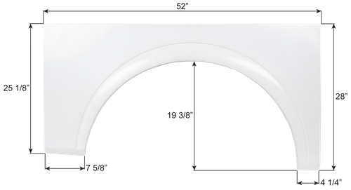 National Single Fender Skirt FS9142