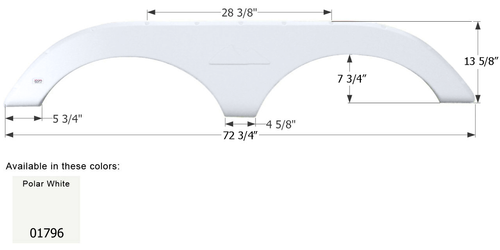 Keystone 5th Wheel Travel Trailer Fender Skirt FS1796