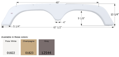 Thor 5th Wheel Travel Trailer Fender Skirt FS1822