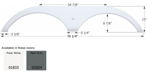 Pilgrim 5th Wheel Travel Trailer Fender Skirt FS1833