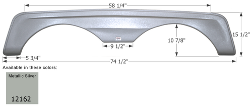 Holiday Rambler Tandem Fender Skirt  FS2162