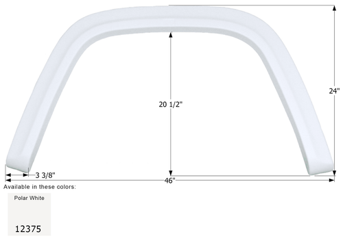 Gulf Stream Single Fender Skirt FS2375