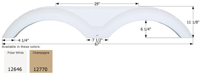 Sunnybrook Tandem Fender Skirt FS2646