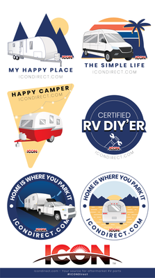 ICON RV'ing Sticker Collection