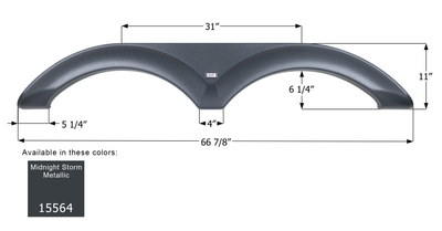 Forest River Tandem Fender Skirt FS5564