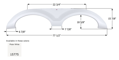 Forest River Tandem Fender Skirt FS5775