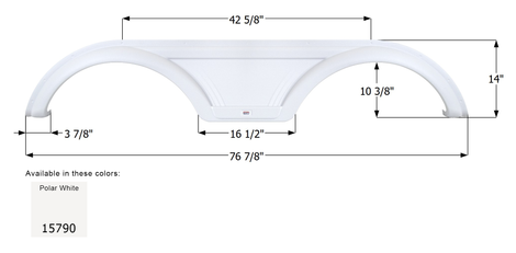 Dutchmen Rv Parts Tandem Fender Skirts for Dutchmen Travel Trailers & Fifth Wheels - FS5790