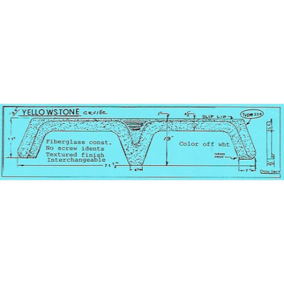 #224 Yellowstone RV fiberglass tandem fender skirt