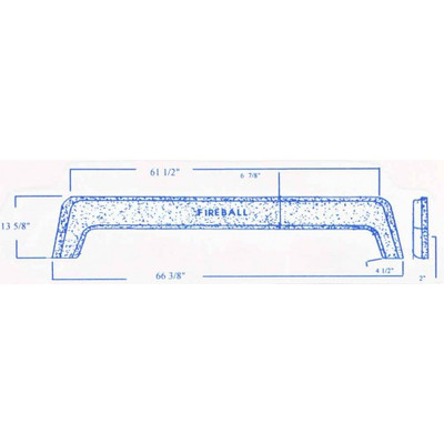 #248 Fireball RV fiberglass tandem fender skirt