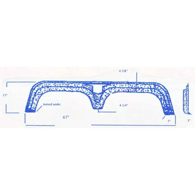 #325 Cobra RV fiberglass tandem fender skirt