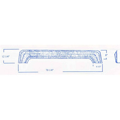 #337 Nomad RV fiberglass tandem fender skirt