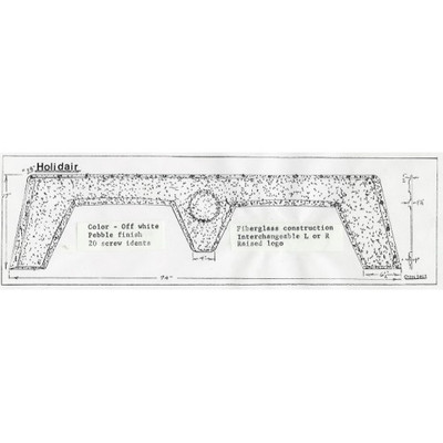 #398 Holidair RV fiberglass tandem fender skirt