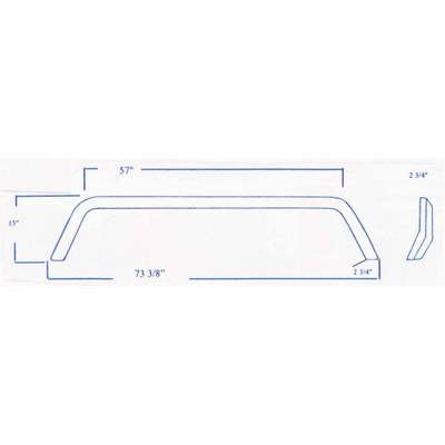#439 Collins RV fiberglass tandem fender skirt