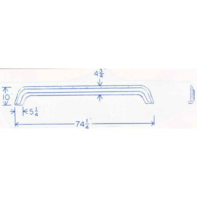 #559 Mallard RV tandem fiberglass fender skirt