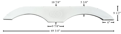 #1442 2019 Keystone Tandem Fender Skirt