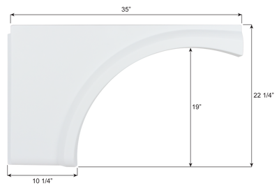 Thor Class A Single Axle Fender Skirt FS6770