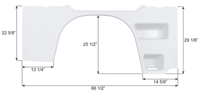 Winnebago Single Axle Fender Skirt FS5396