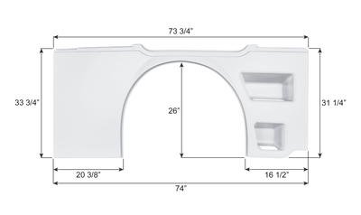 Winnebago Single Axle Fender Skirt FS6211