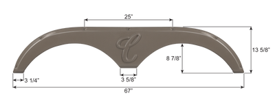 Forest River Tandem Fender Skirt FS9083