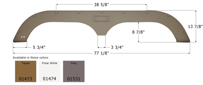 Fleetwood 5th Wheel Travel Trailer Fender Skirt FS720