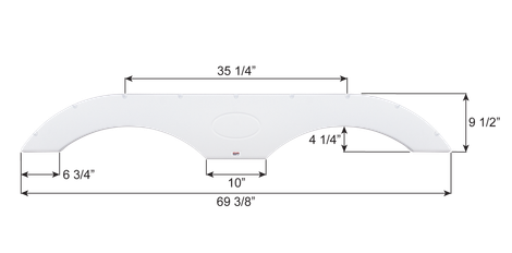 Tandem Fender Skirt for Travel Trailers & Fifth Wheels - FS1770
